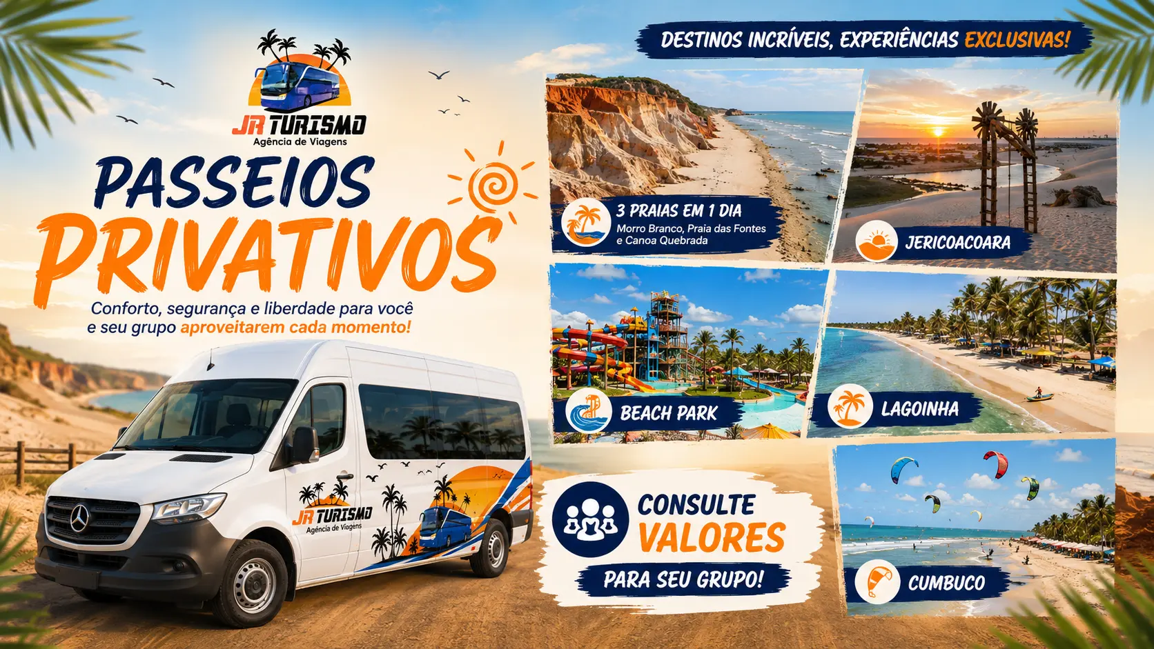 Passeio privativo JR Turismo Viagens